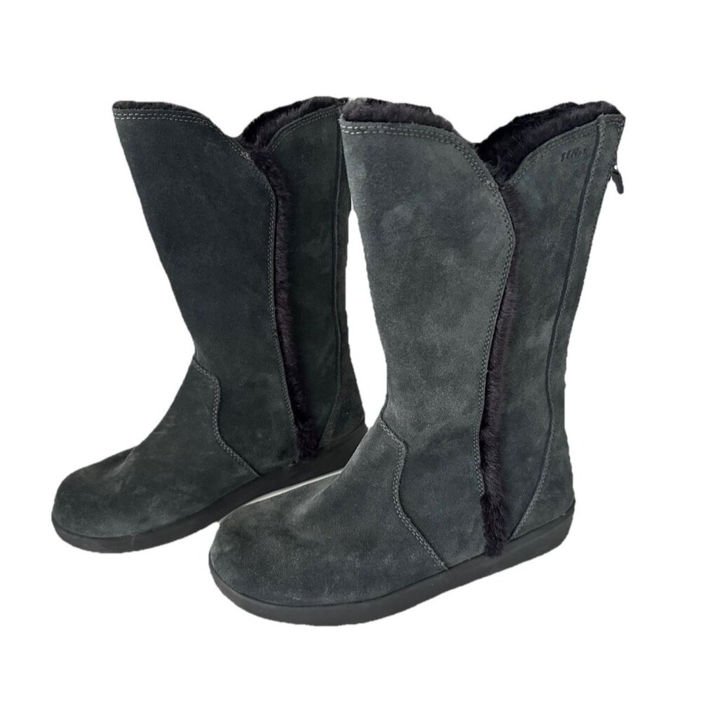 L.L. Bean Women's Tall Blue Boot Sz 8.5 Prima Loft‎ 200 Gram Vibram Artic Grip